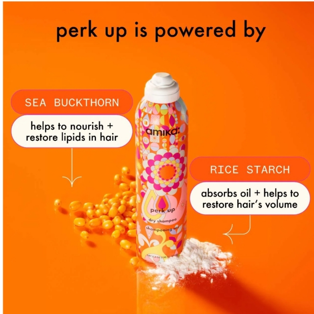 New Amika Mini Perk Up Talc-Free Dry Shampoo 1.8oz - Picture 4 of 8